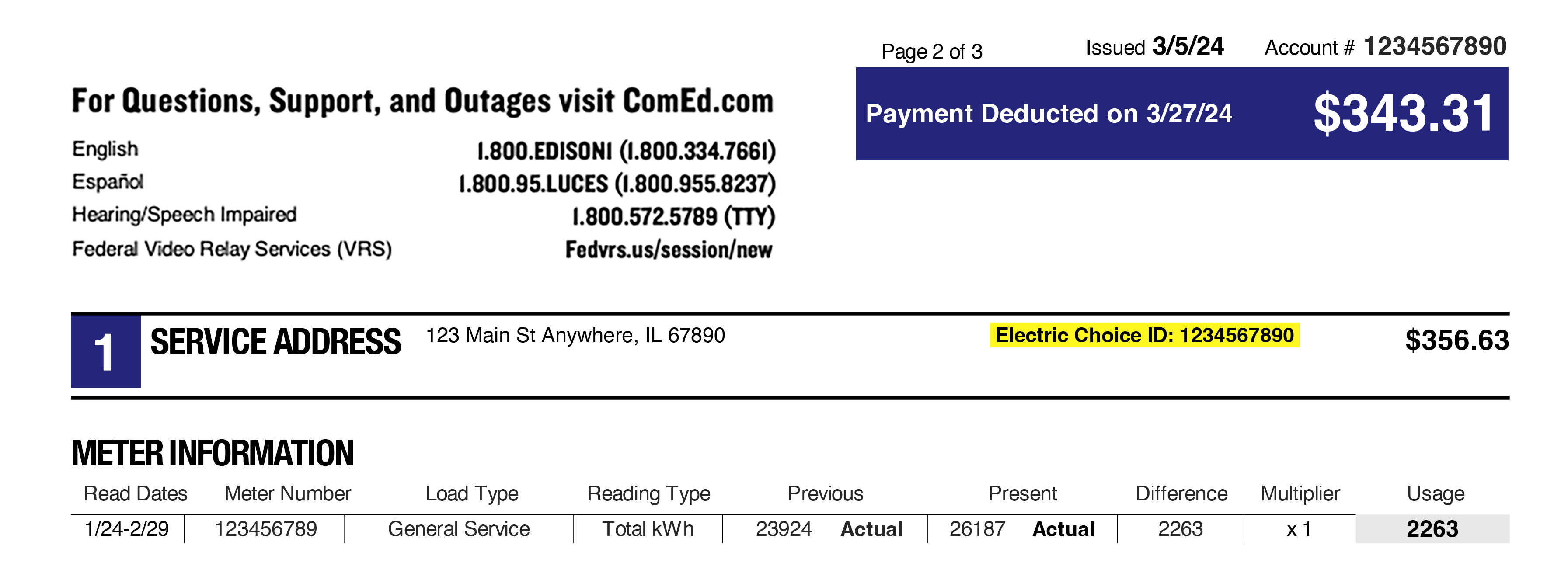Your ComEd Choice ID